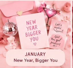 Pink January mail collection